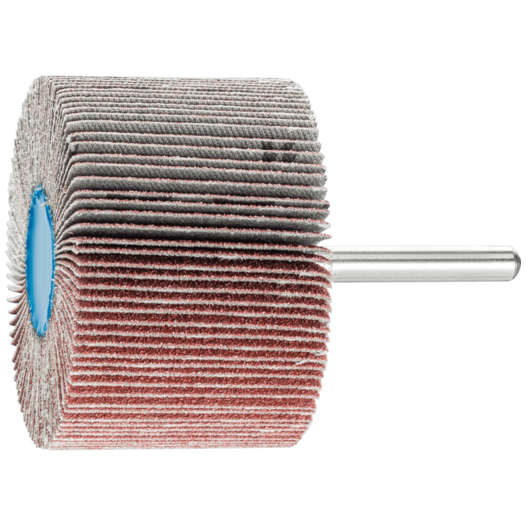 PFERD TOOLS Korund Fächerschleifer F Ø 60x40mm Schaft-Ø 6 mm A80 für Feinschliff und Finish