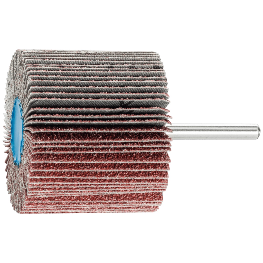 PFERD TOOLS Korund Fächerschleifer F Ø 60x50mm Schaft-Ø 6 mm A40 für Feinschliff und Finish