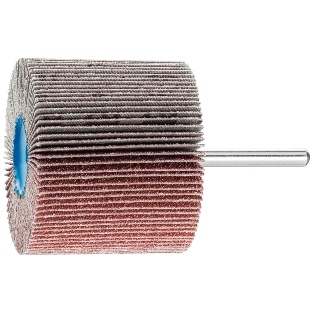 PFERD TOOLS Korund Fächerschleifer F Ø 60x50mm Schaft-Ø 6 mm A60 für Feinschliff und Finish