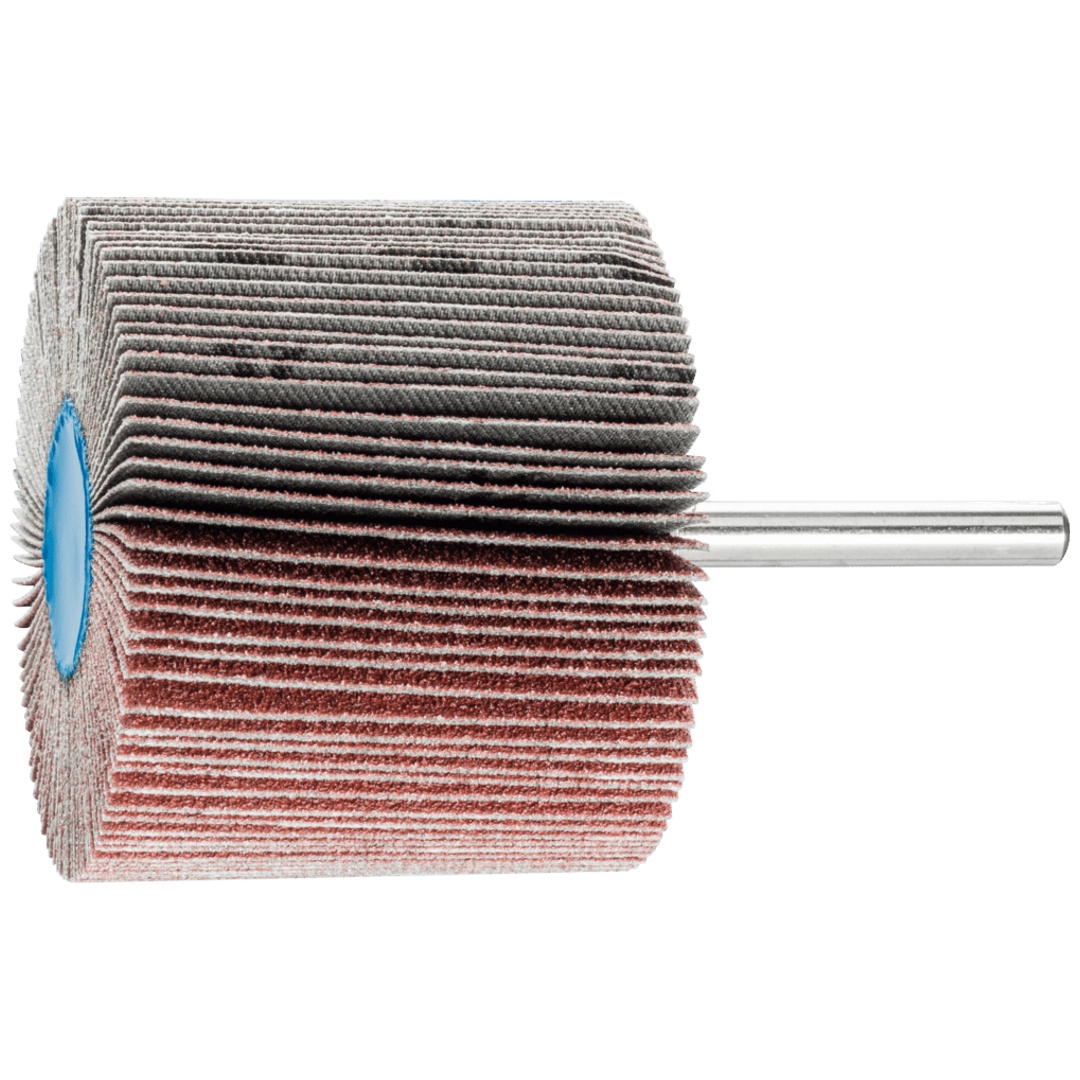 PFERD TOOLS Korund Fächerschleifer F Ø 60x50mm Schaft-Ø 6 mm A80 für Feinschliff und Finish