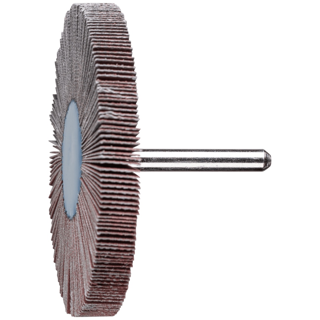PFERD TOOLS Korund Fächerschleifer F Ø 80x10mm Schaft-Ø 6 mm A320 für Feinschliff und Finish