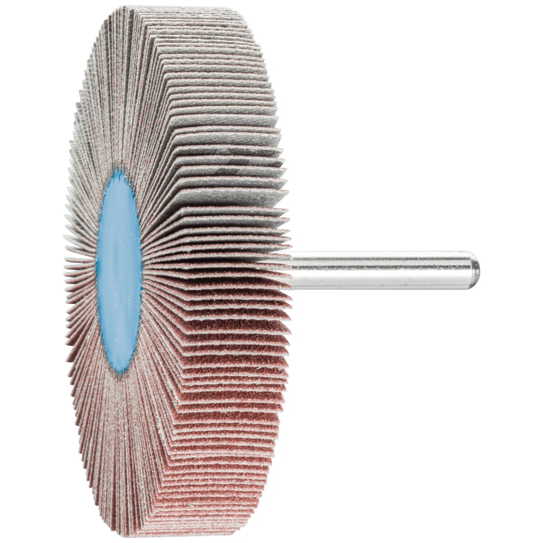 PFERD TOOLS Korund Fächerschleifer F Ø 80x15 mm Schaft-Ø 6 mm A120 für Feinschliff und Finish