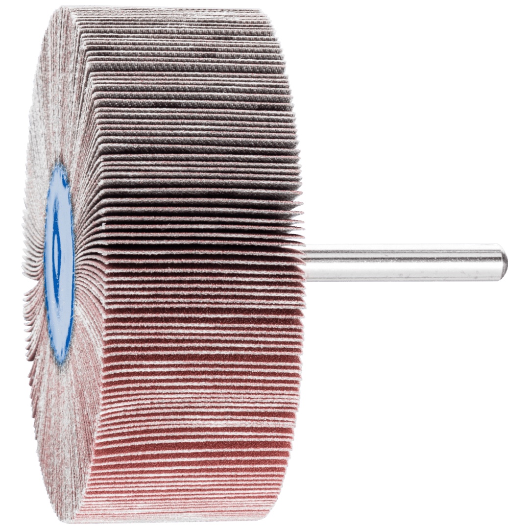 PFERD TOOLS Korund Fächerschleifer F Ø 80x30mm Schaft-Ø 6 mm A320 für Feinschliff und Finish