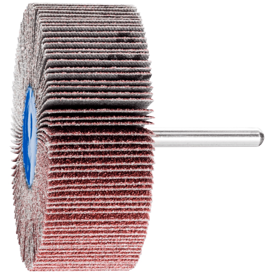 PFERD TOOLS Korund Fächerschleifer F Ø 80x30mm Schaft-Ø 6 mm A60 für Feinschliff und Finish