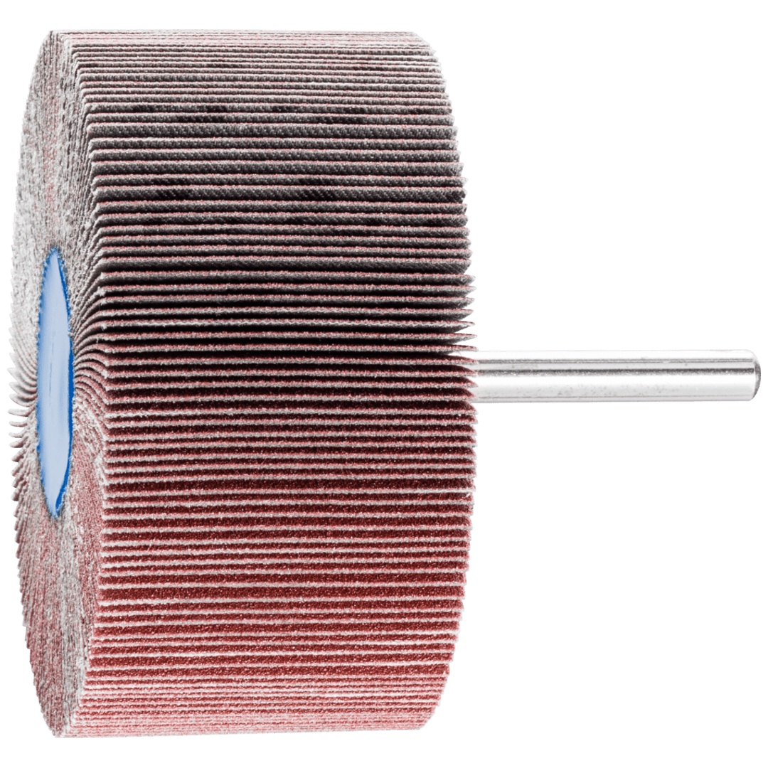 PFERD TOOLS Korund Fächerschleifer F Ø 80x40mm Schaft-Ø 6 mm A150 für Feinschliff und Finish