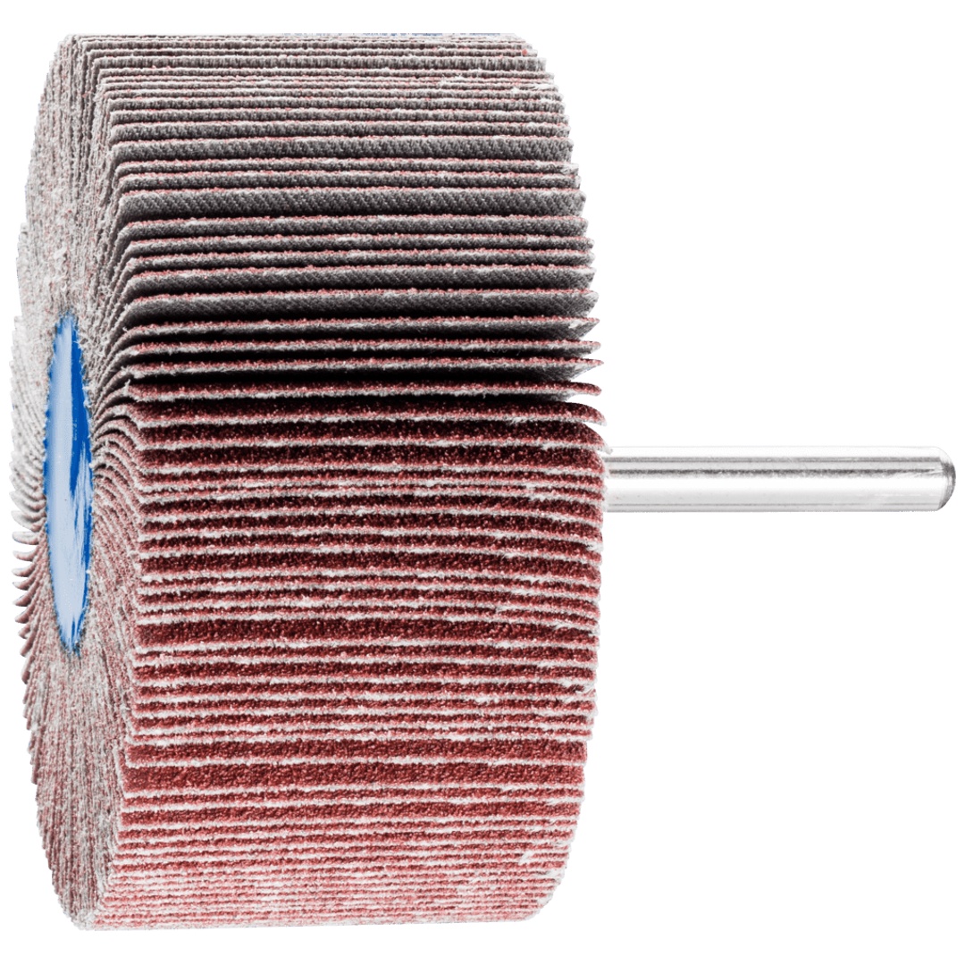 PFERD TOOLS Korund Fächerschleifer F Ø 80x40mm Schaft-Ø 6 mm A80 für Feinschliff und Finish