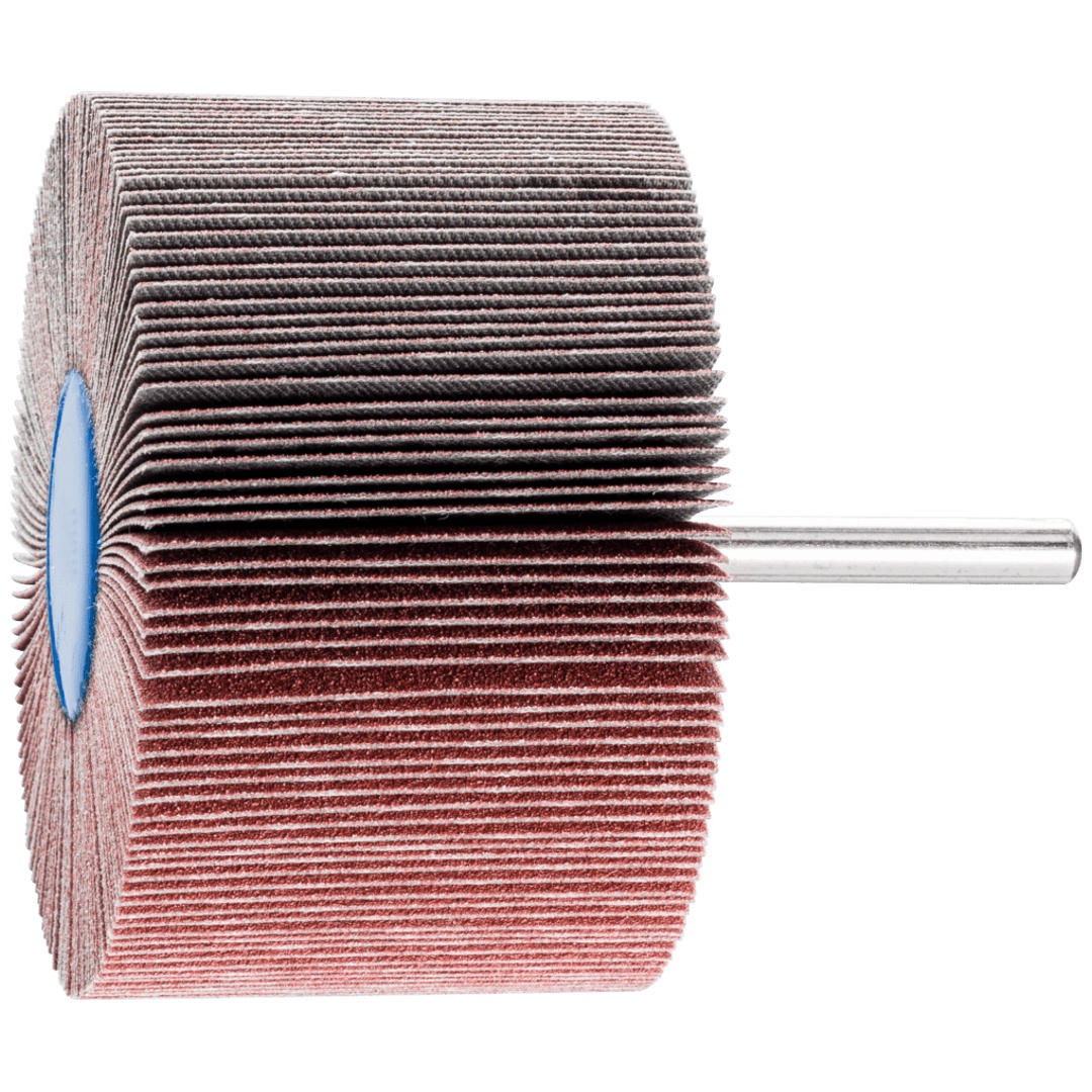 PFERD TOOLS Korund Fächerschleifer F Ø 80x50mm Schaft-Ø 6 mm A120 für Feinschliff und Finish