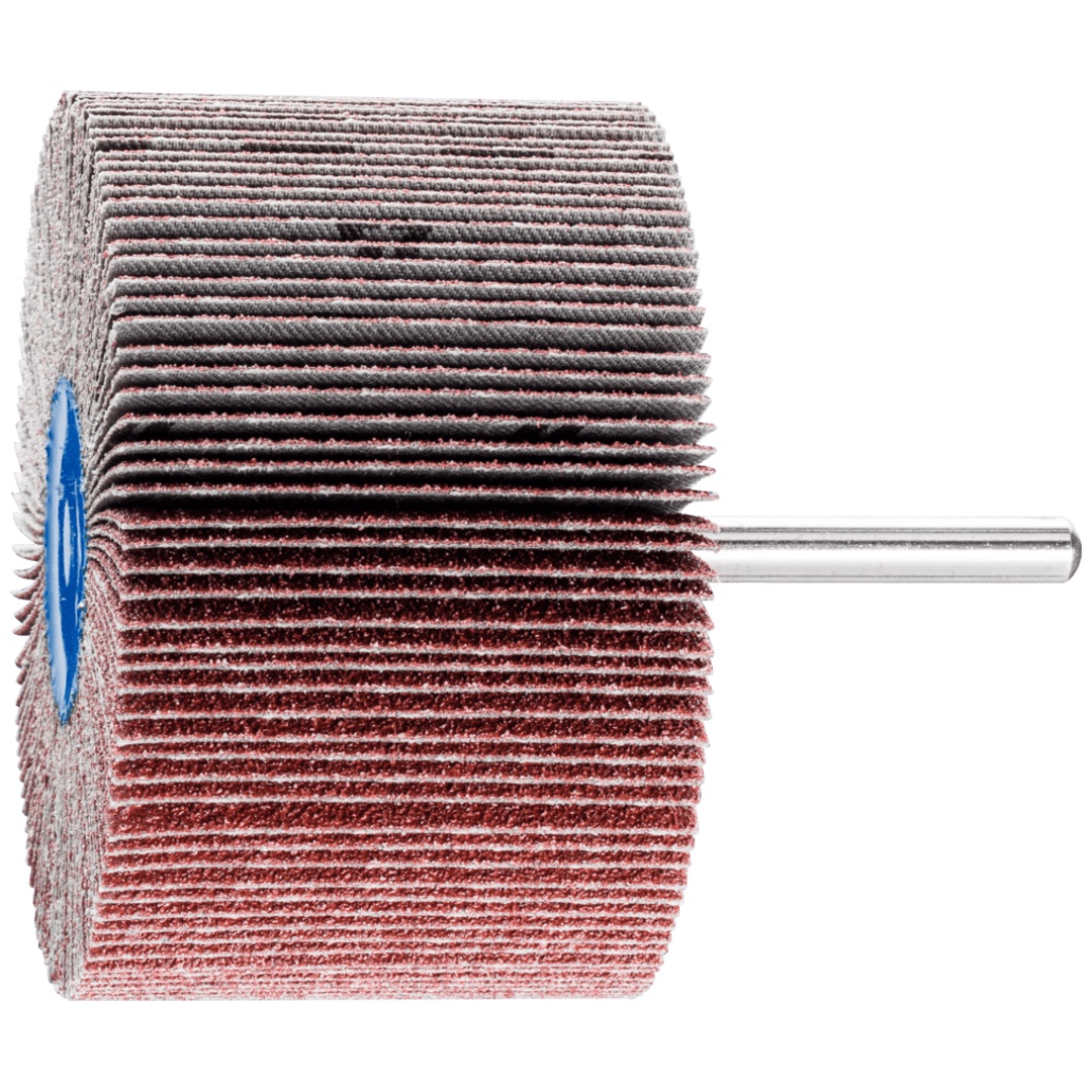 PFERD TOOLS Korund Fächerschleifer F Ø 80x50mm Schaft-Ø 6 mm A60 für Feinschliff und Finish