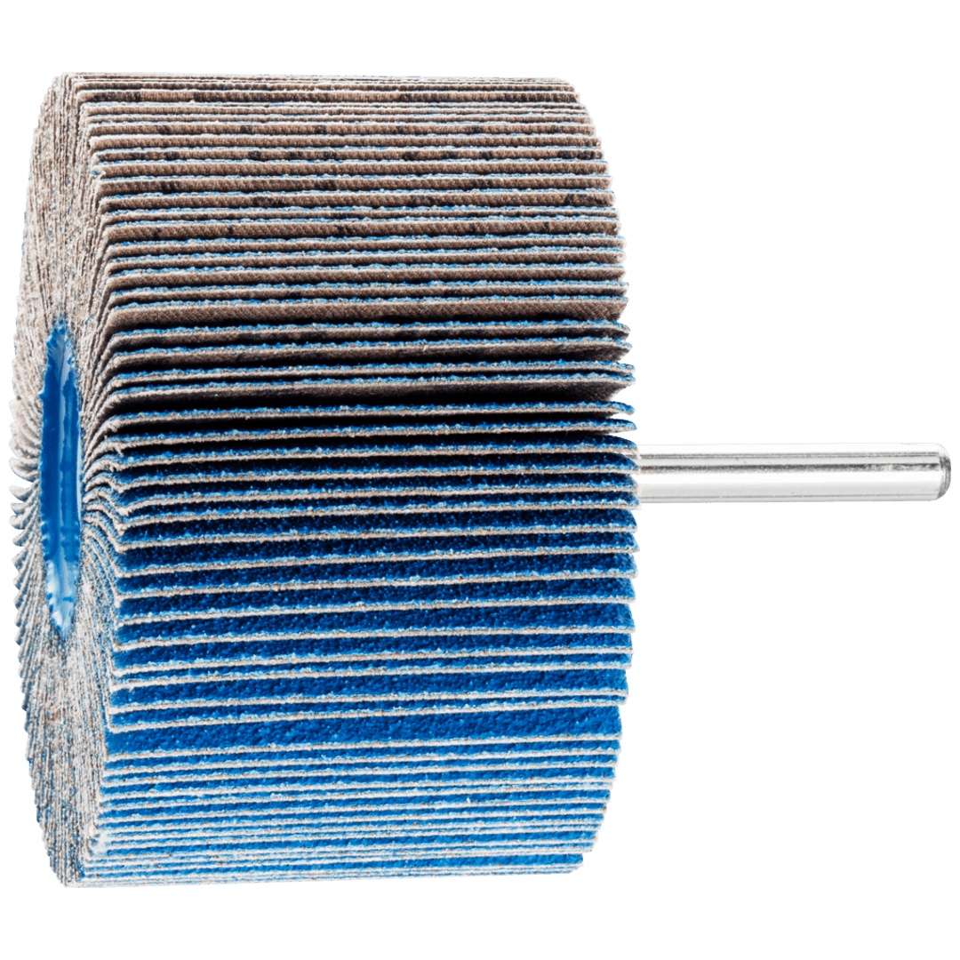 PFERD TOOLS Zirkon Fächerschleifer F Ø 80x50mm Schaft-Ø 6 mm Z-COOL80 für kühlen Schliff auf Edelstahl