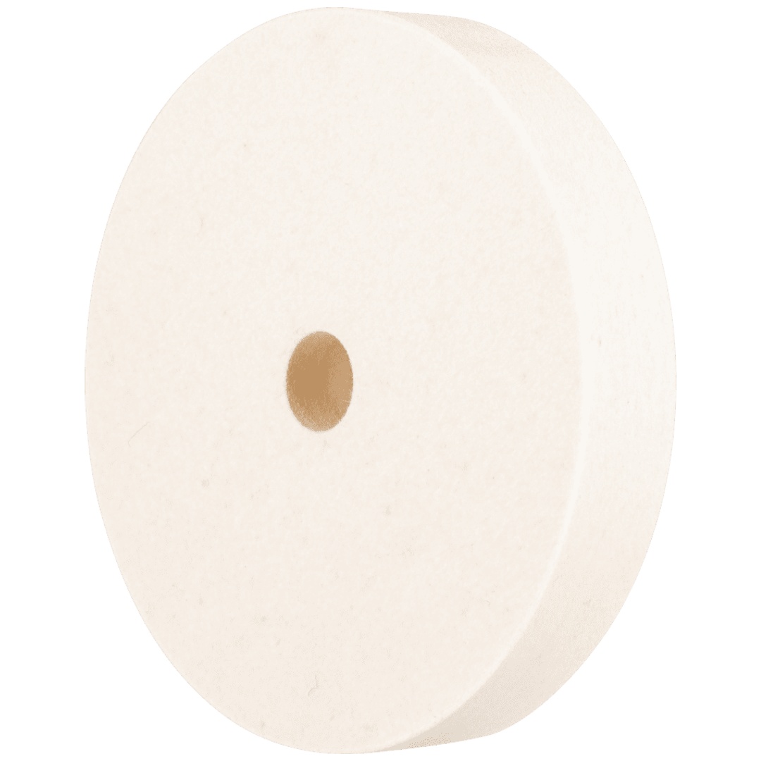 PFERD TOOLS mittelharte Filzscheibe FKSC Ø 150x25 mm Bohrung Ø 20mm für universelle Polierarbeiten