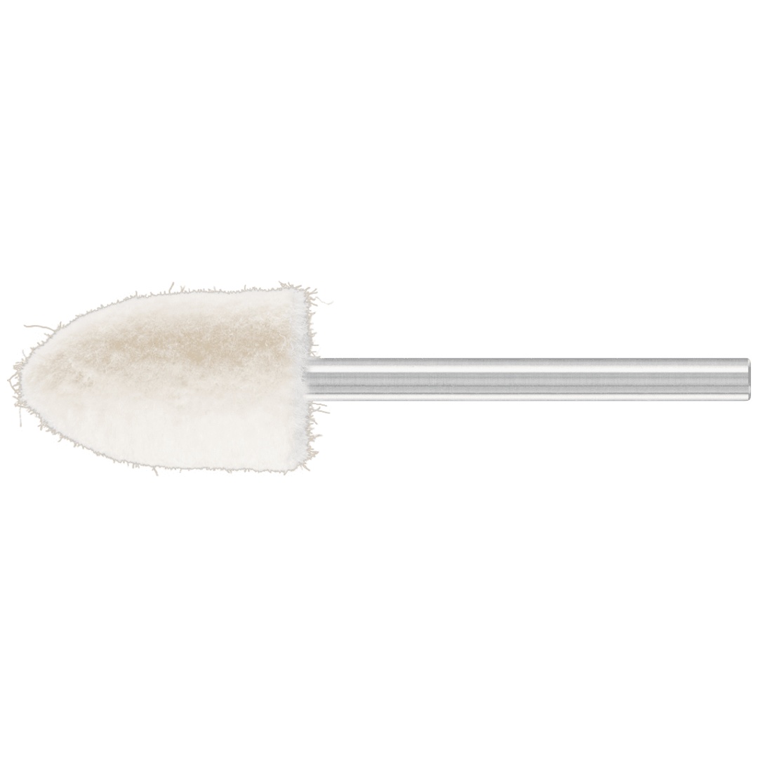 PFERD TOOLS mittelharte Filzpolierstifte Spitzkegelform Ø 12x18 mm Schaft-Ø 3 mm