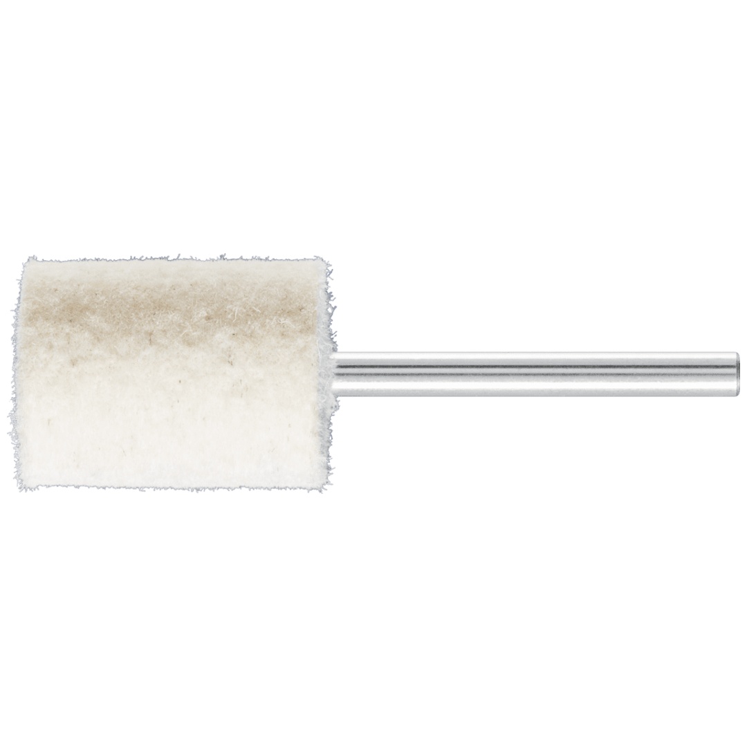 PFERD TOOLS harte Filzpolierstifte Zylinderform mit Stirnbohrung Ø 15x20mm Schaft-Ø 3 mm