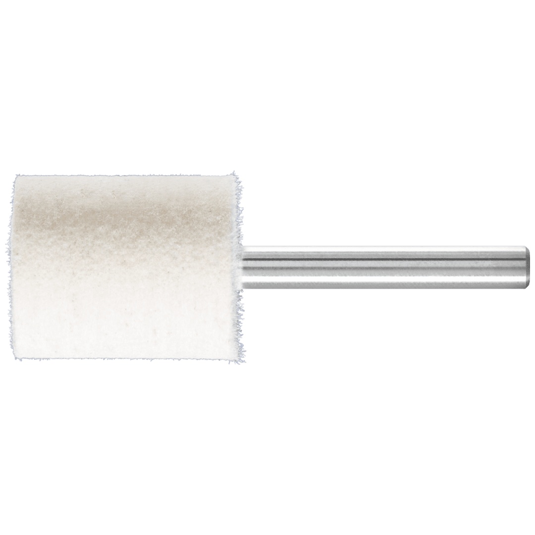 PFERD TOOLS harte Filzpolierstifte Zylinderform mit Stirnbohrung Ø 25x30mm Schaft-Ø 6 mm