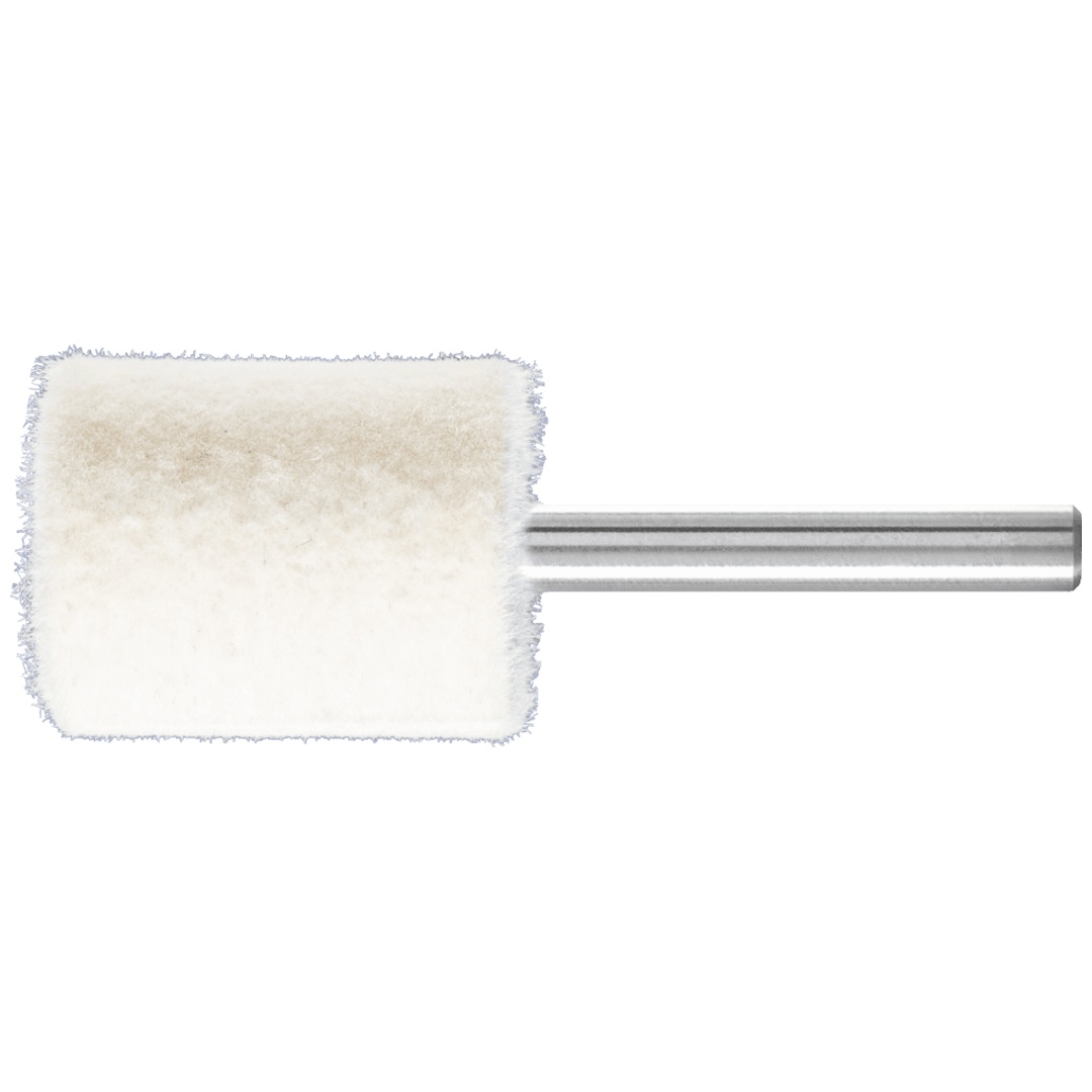 PFERD TOOLS mittelharte Filzpolierstifte Zylinderform mit Stirnbohrung Ø 25x30mm Schaft-Ø 6 mm