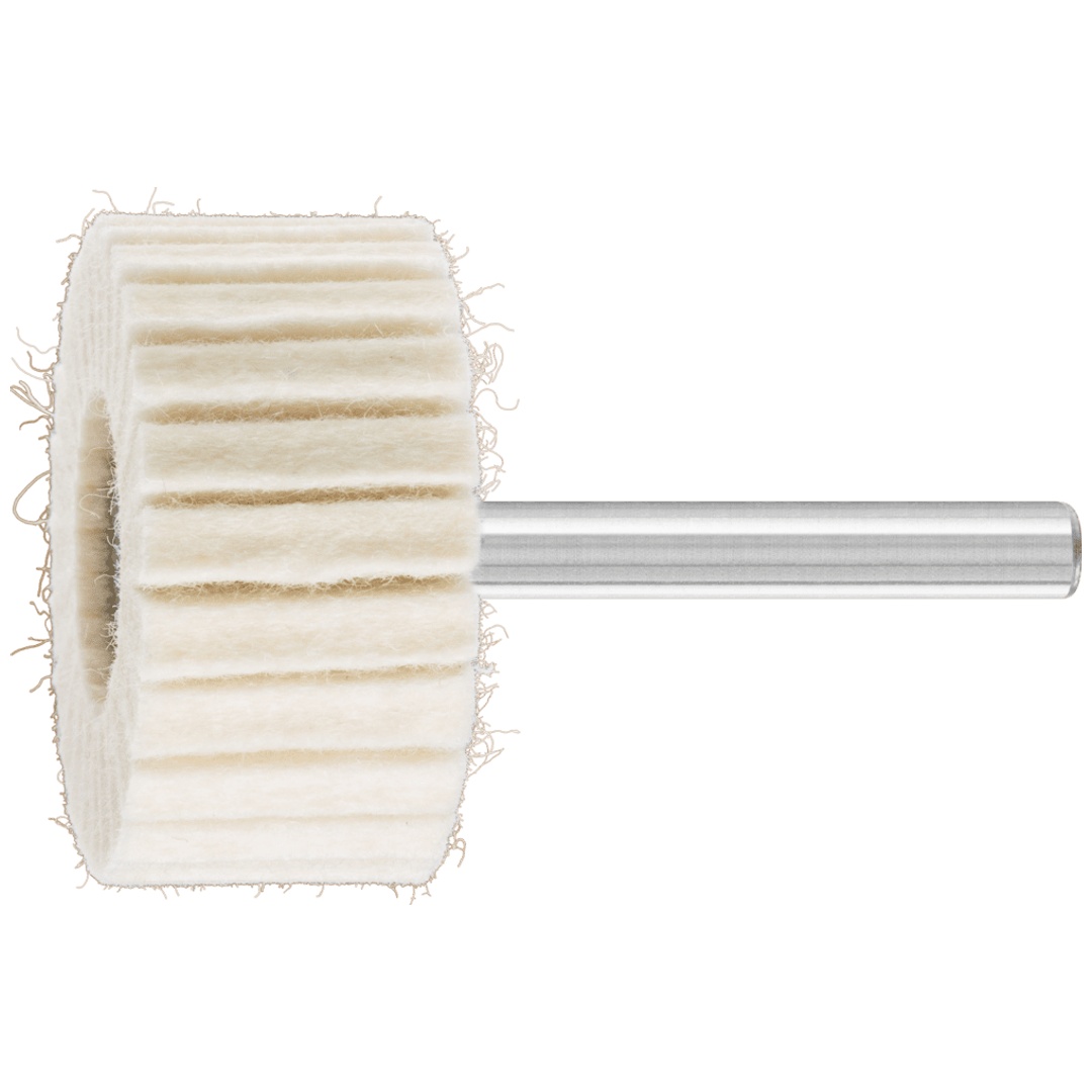 PFERD TOOLS harte Filzlamellenstifte FLS Ø 40x20mm Schaft-Ø 6 mm für universelle Polierarbeiten