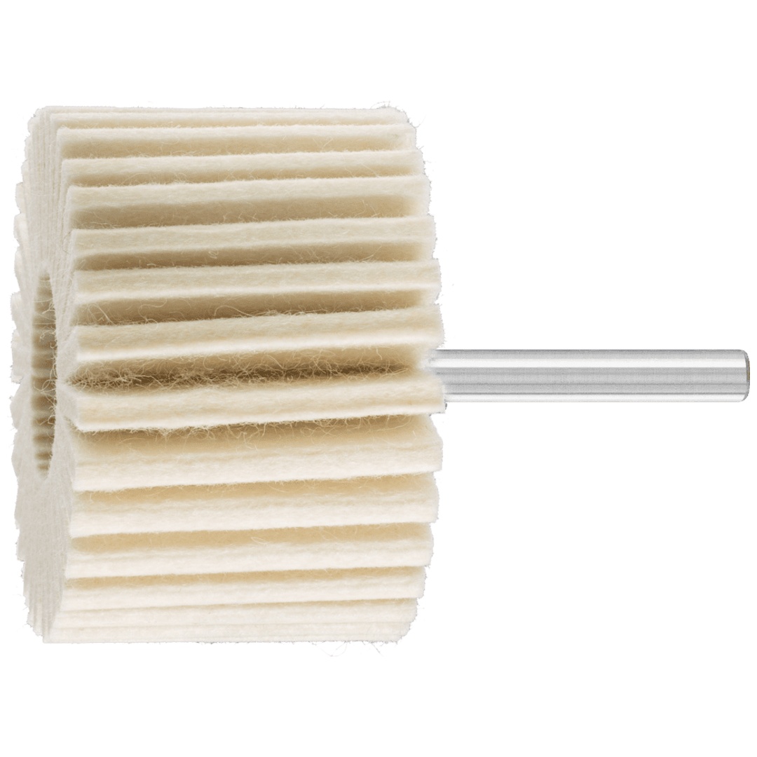 PFERD TOOLS harte Filzlamellenstifte FLS Ø 60x40mm Schaft-Ø 6 mm für universelle Polierarbeiten