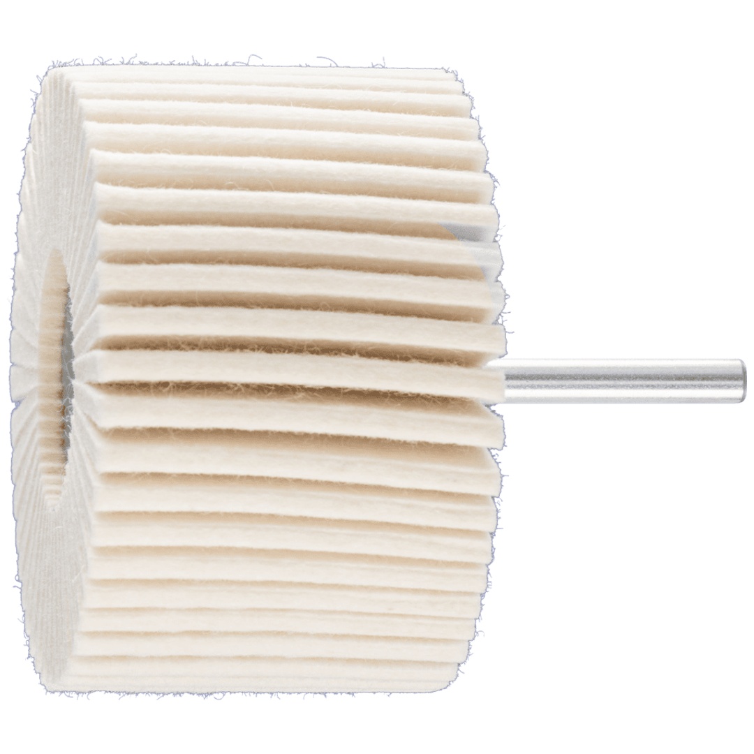 PFERD TOOLS harte Filzlamellenstifte FLS Ø 80x50mm Schaft-Ø 6 mm für universelle Polierarbeiten