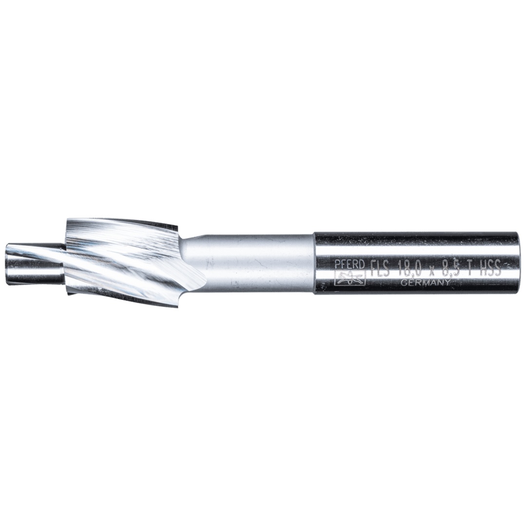PFERD TOOLS HSS Flachsenker mit Führungszapfen DIN 373 Ø 18,0mm Schaft-Ø 12 mm für Gewindekernloch