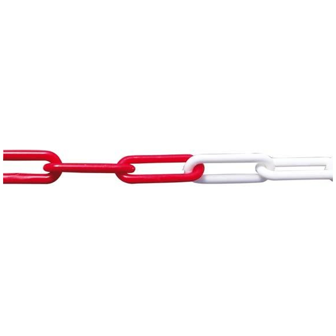PÖSAMO Kunststoffkette rot/weiß 6,0 mm 5m