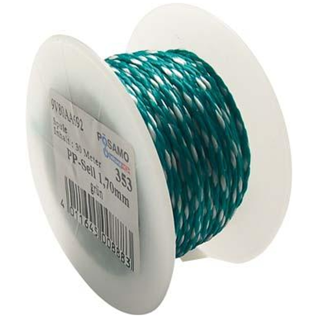 PÖSAMO PP-Maurerschnur 2,0 mm grün-fluo Spule a 100 m