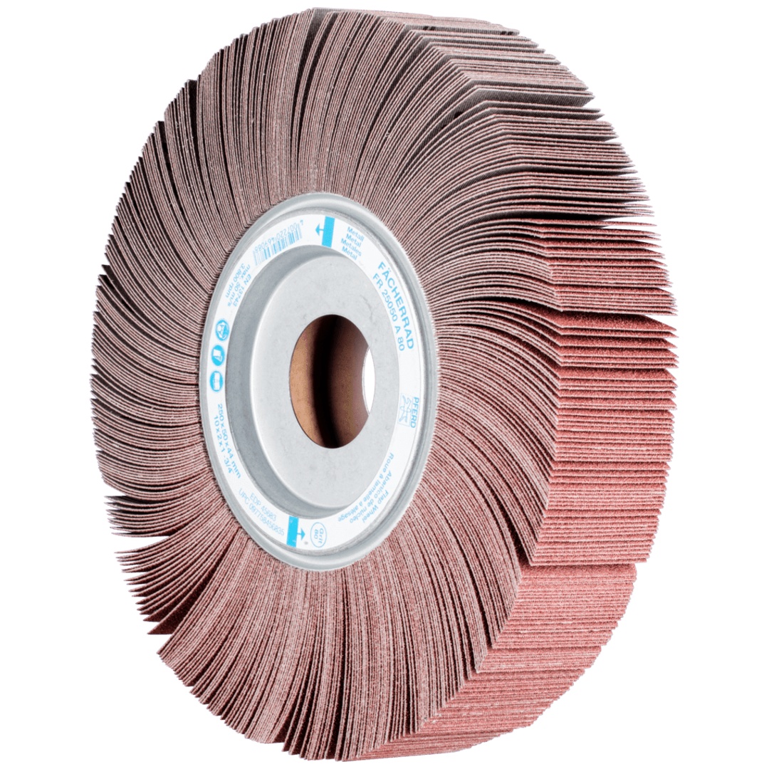 PFERD TOOLS Lamellenschleifrad FR Ø 250x50mm Bohrung Ø 44,0mm A80 für universelle Anwendung