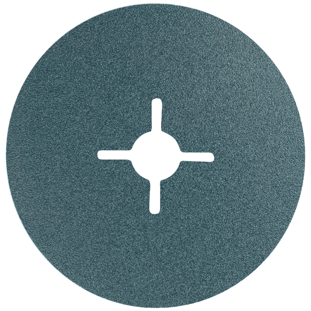PFERD TOOLS Zirkon Fiberscheibe Ø 100mm Z120 für hohen Abtrag auf Stahl