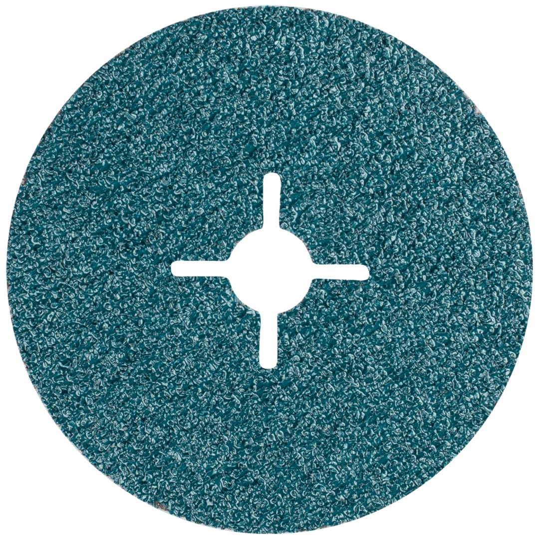 PFERD TOOLS Zirkon Fiberscheibe Ø 100mm Z24 für hohen Abtrag auf Stahl