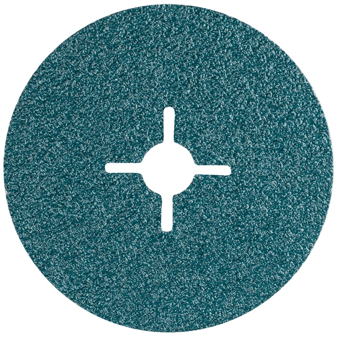 PFERD TOOLS Zirkon Fiberscheibe Ø 100mm Z36 für hohen Abtrag auf Stahl