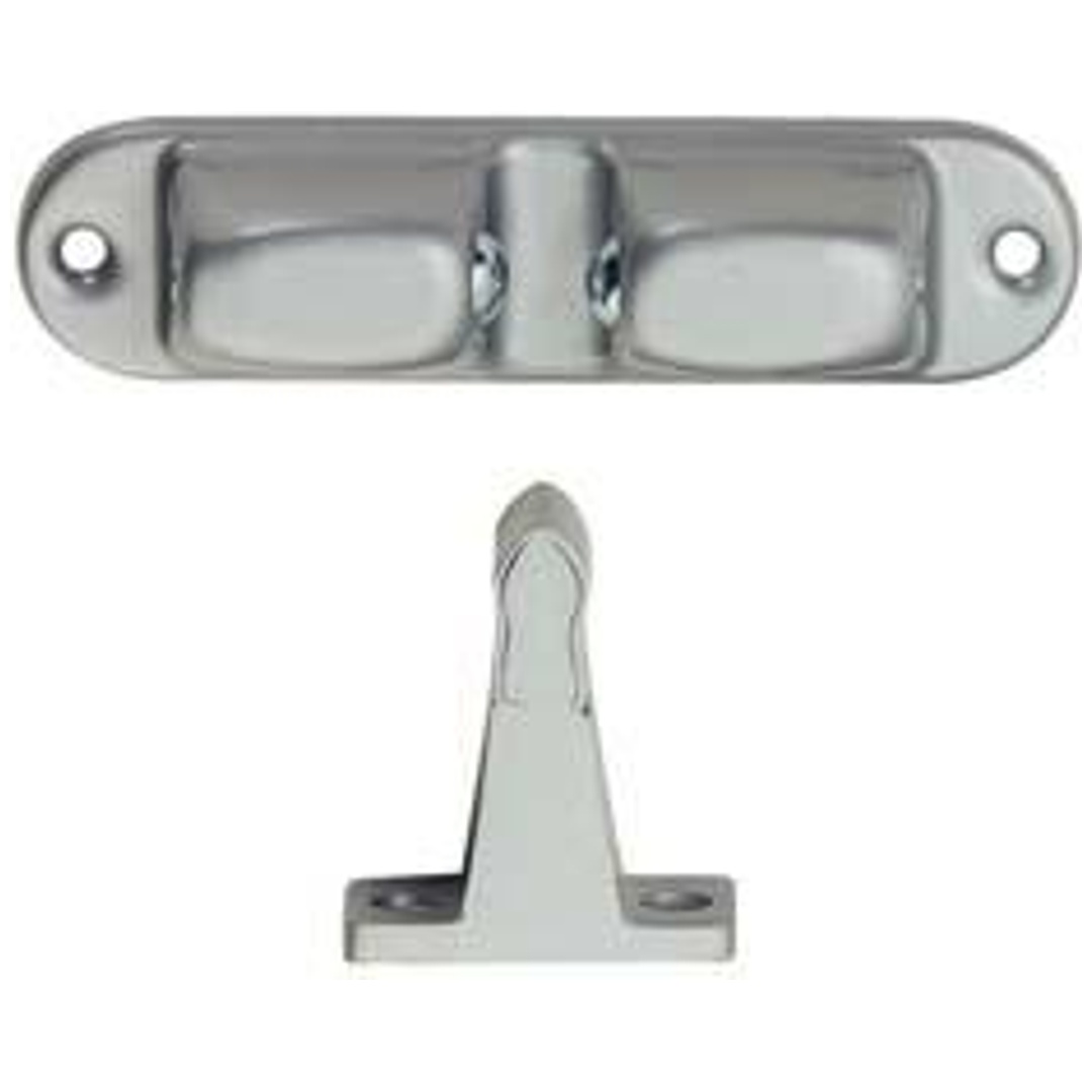 Türfeststeller 1055.02 Aluminium/Stahl silberf.lack.Wandmont.
