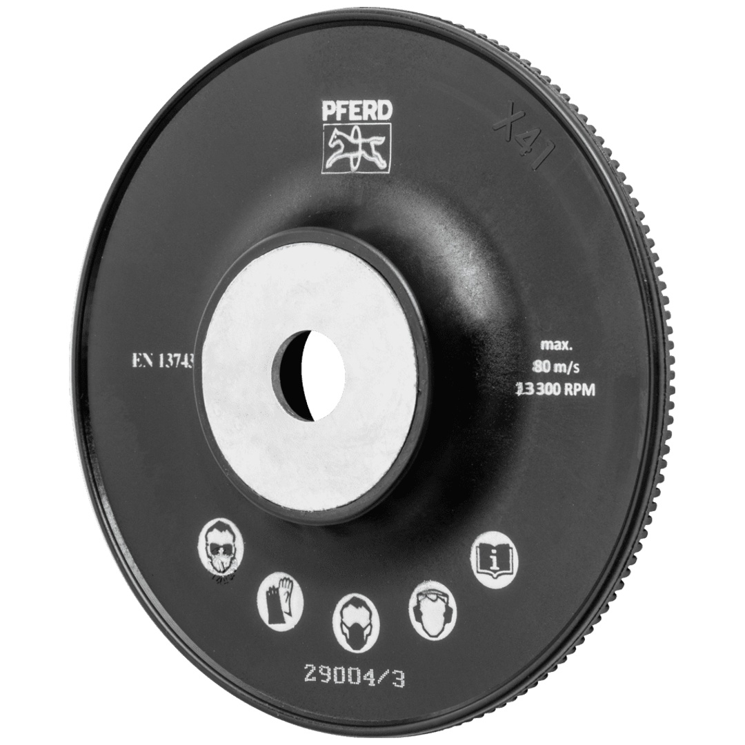 PFERD TOOLS Hochleistungs-Stützteller mit Spannmutter Ø 115 H-GT115 M14 für Winkelschleifer 115