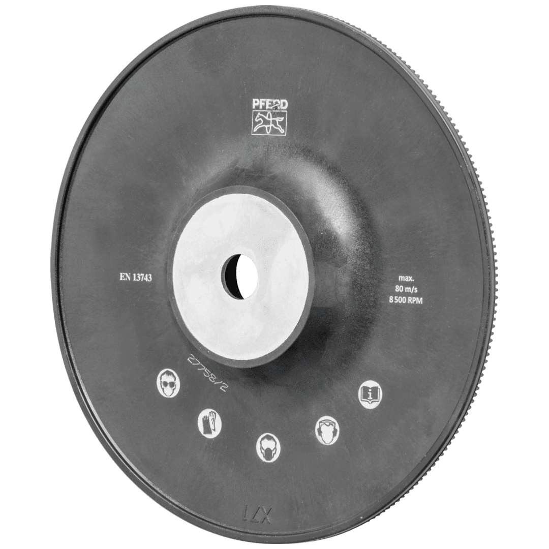 PFERD TOOLS Hochleistungs-Stützteller mit Spannmutter Ø 180 H-GT180 M14 für Winkelschleifer 180
