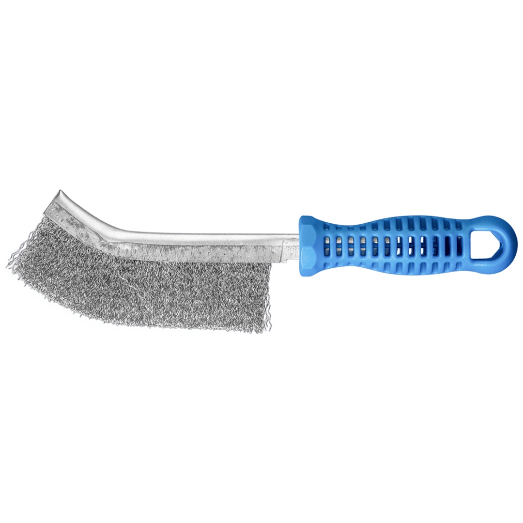 PFERD TOOLS Handbürste gebogen HBG 1reihig Edelstahl-Draht-Ø0,30 (10)