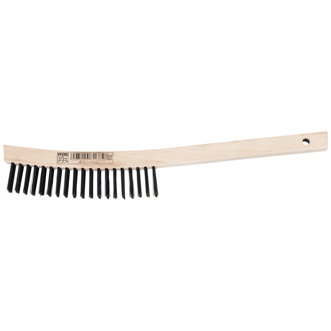 PFERD TOOLS Handbürste mit langem Griff HBU 4reihig Stahl-Draht-Ø 0,35 mm universell einsetzbar