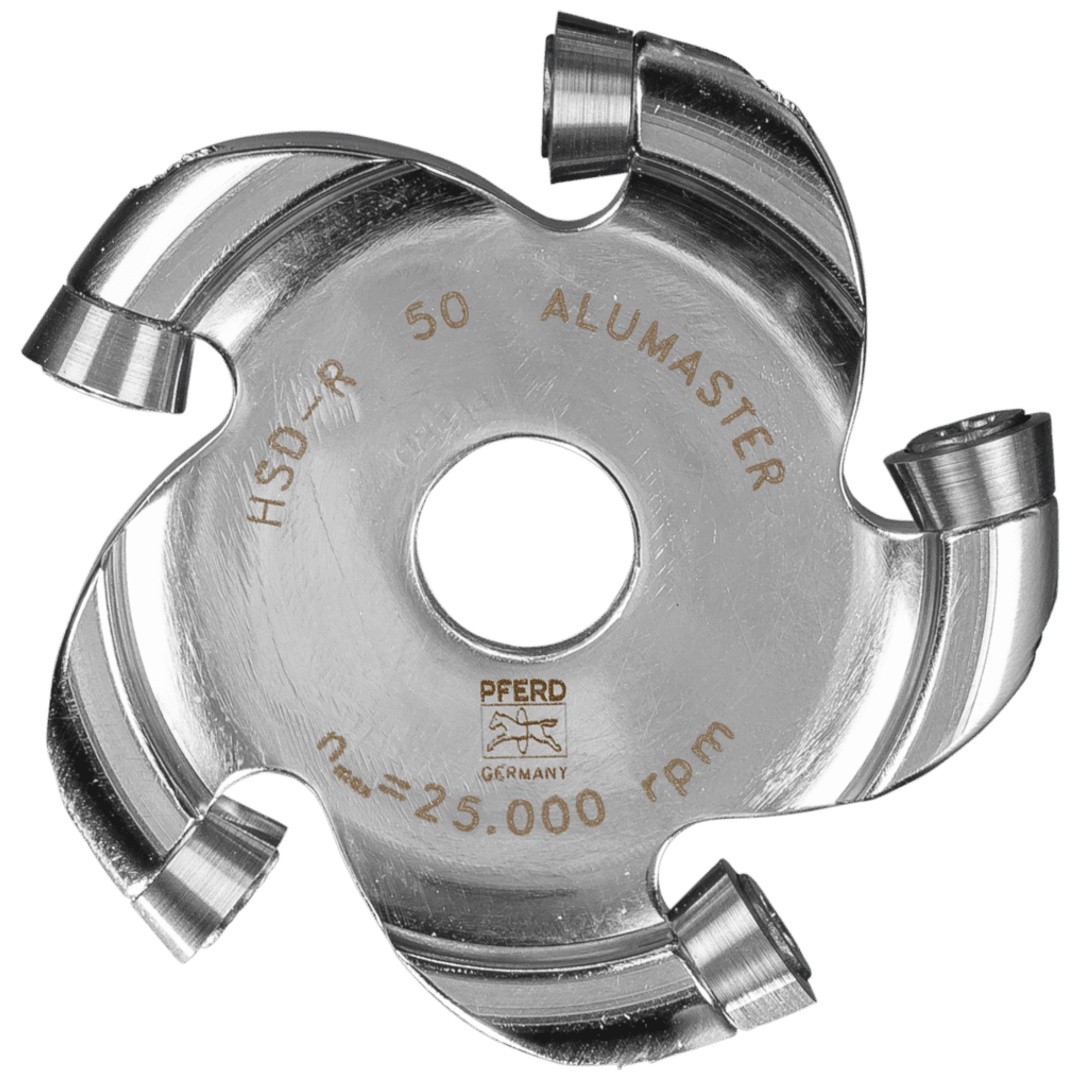 PFERD TOOLS Hochleistungsfrässcheibe ALUMASTER Ø 49 mm für Winkel-/Geradschleifer Alu Bearbeitung