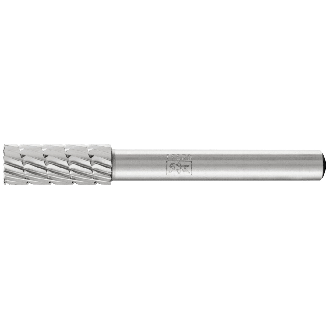 PFERD TOOLS HSS Frässtift Zylinderform stirn A-ST Ø 08x20mm Schaft-Ø 6mm Z 3 universal mittel fein Spanbrecher