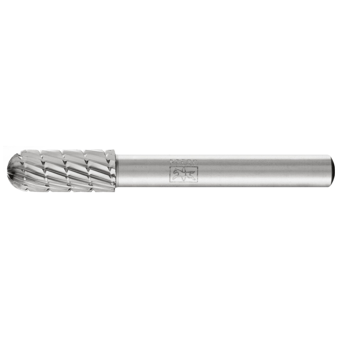 PFERD TOOLS HSS Frässtift Walzenrundform C Ø 08x20mm Schaft-Ø 6 mm Z 3 universal mittel fein Spanbrecher
