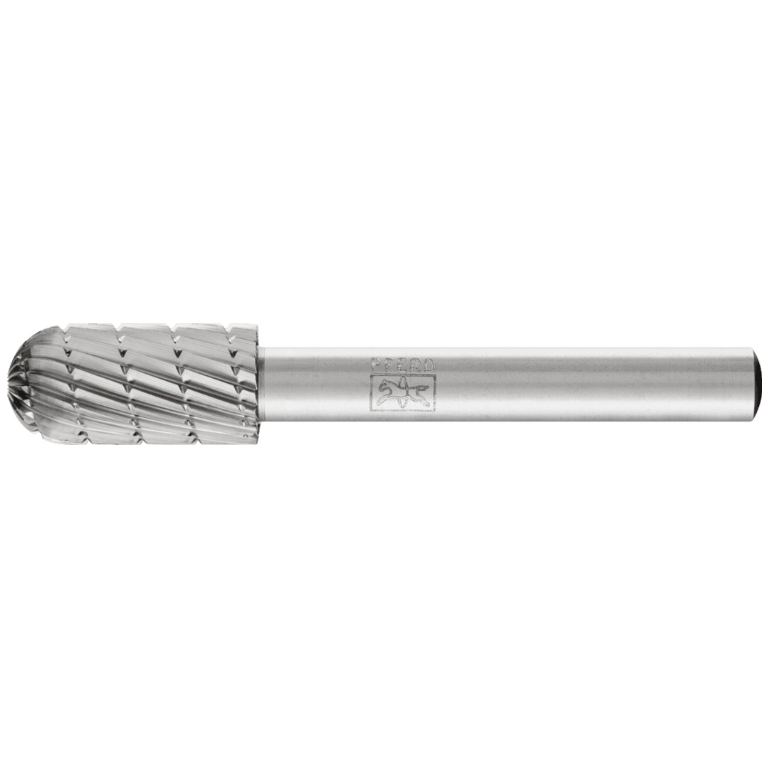 PFERD TOOLS HSS Frässtift Walzenrundform C Ø 10x20mm Schaft-Ø 6 mm Z 3 universal mittel fein Spanbrecher