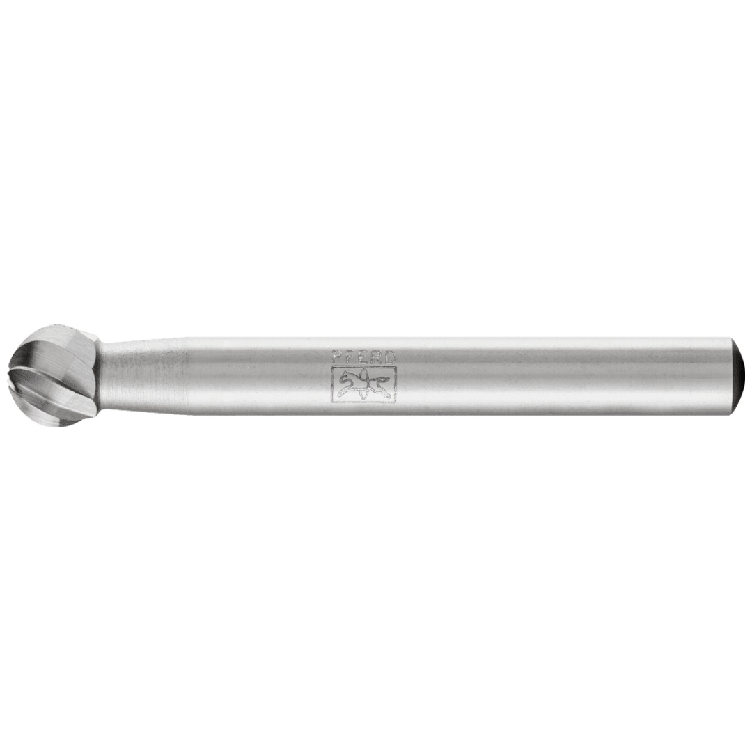 PFERD TOOLS HSS Frässtift Kugelform F Ø 08x07 mm Schaft-Ø 6 mm Z 1 universal grob