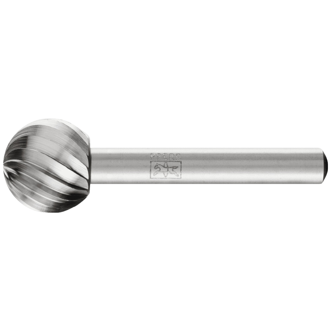 PFERD TOOLS HSS Frässtift Kugelform F Ø 16x14 mm Schaft-Ø 6 mm Z 1 universal grob
