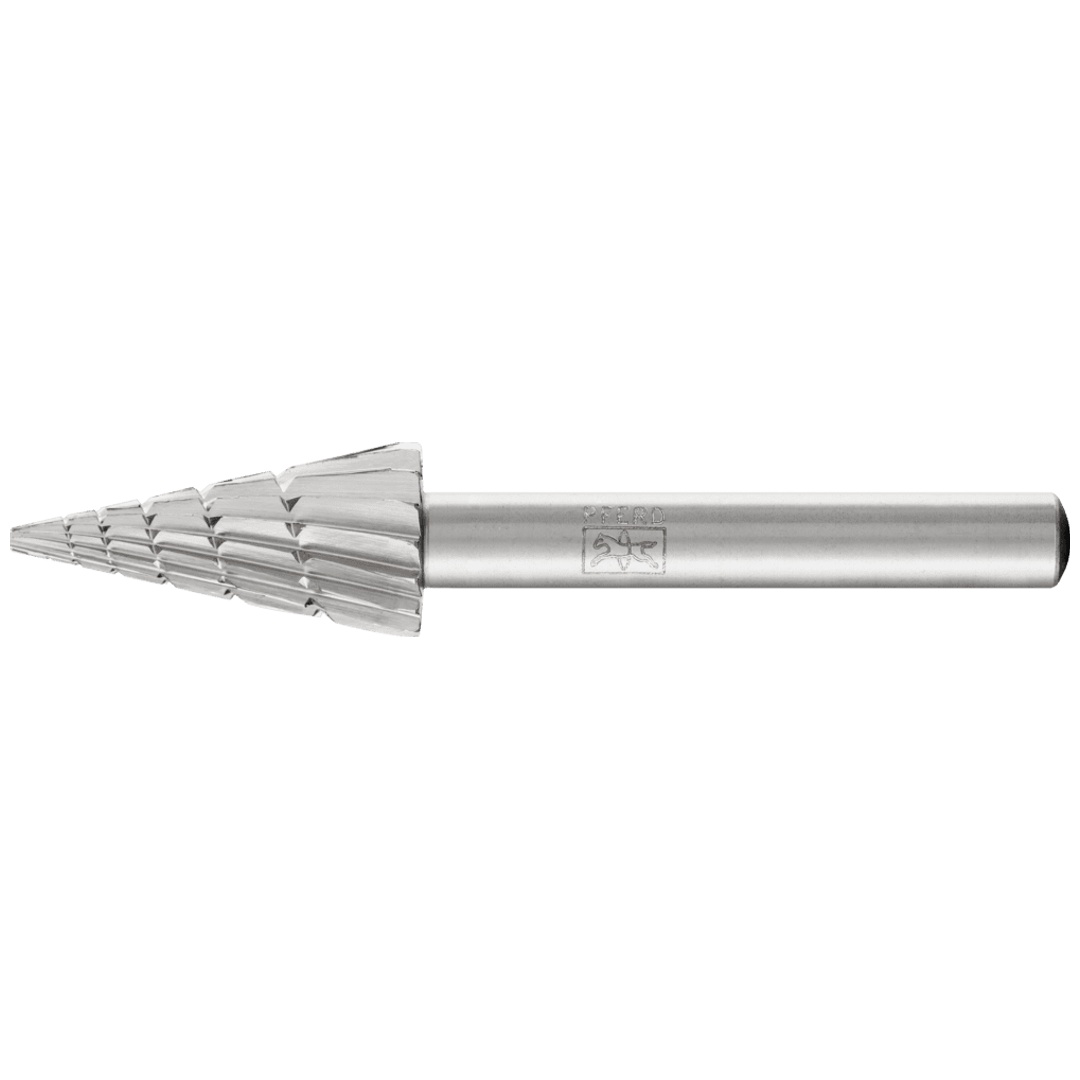 PFERD TOOLS HSS Frässtift Spitzkegelform G Ø 12x25 mm Schaft-Ø 6 mm Z 2 universal mittel Spanbrecher