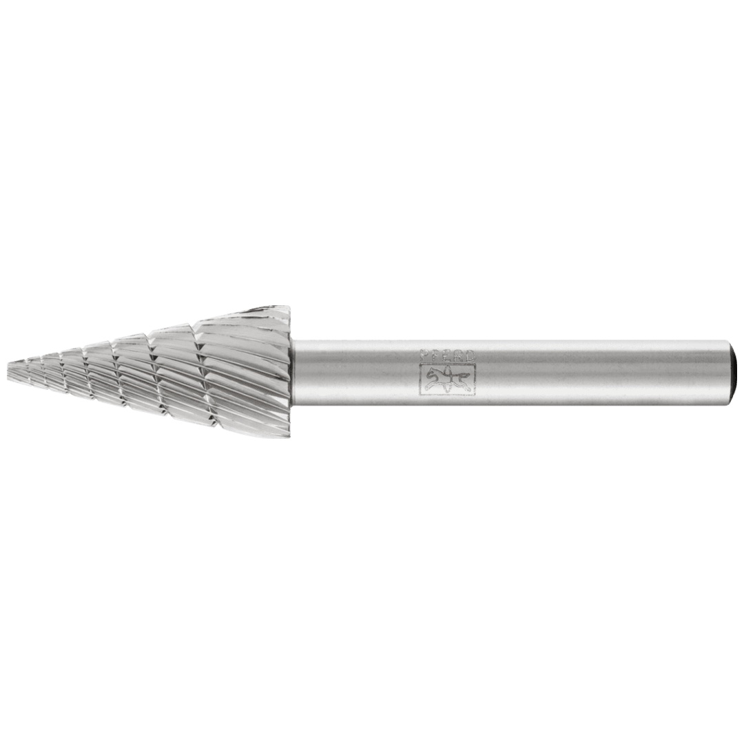 PFERD TOOLS HSS Frässtift Spitzkegelform G Ø 12x25 mm Schaft-Ø 6 mm Z 3 universal mittel fein Spanbrecher
