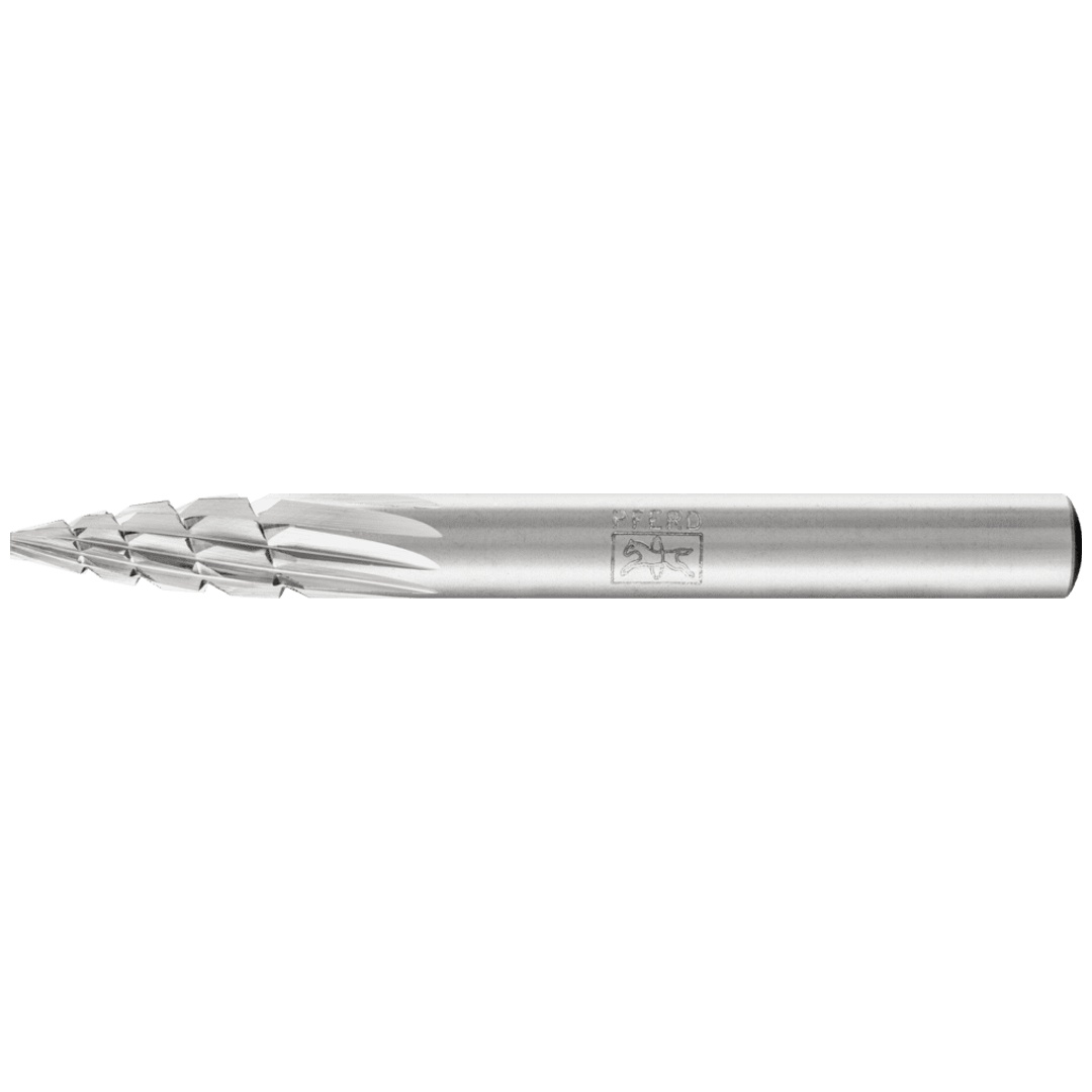 PFERD TOOLS HSS Frässtift Spitzbogenform K Ø 06x18 mm Schaft-Ø 6 mm Z 2 universal mittel Spanbrecher