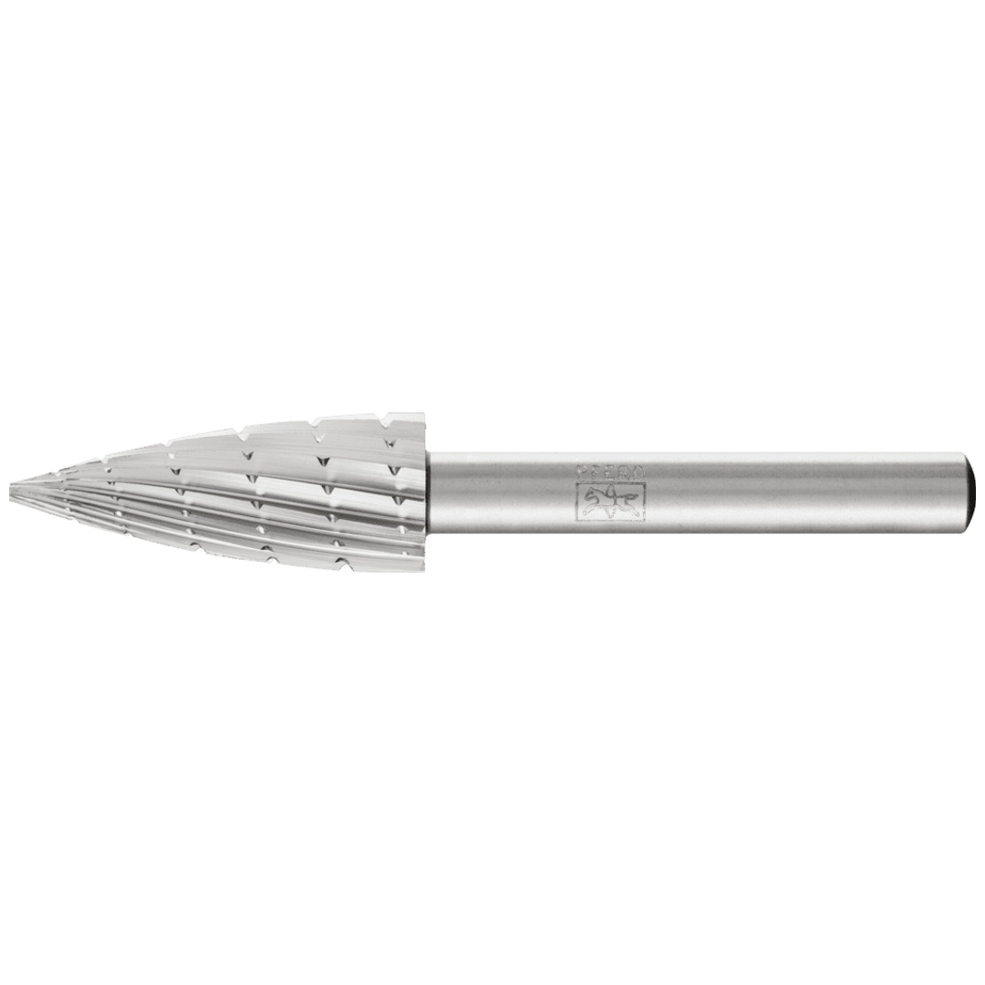 PFERD TOOLS HSS Frässtift Spitzbogenform K Ø 12x30mm Schaft-Ø 6 mm Z 2 universal mittel Spanbrecher