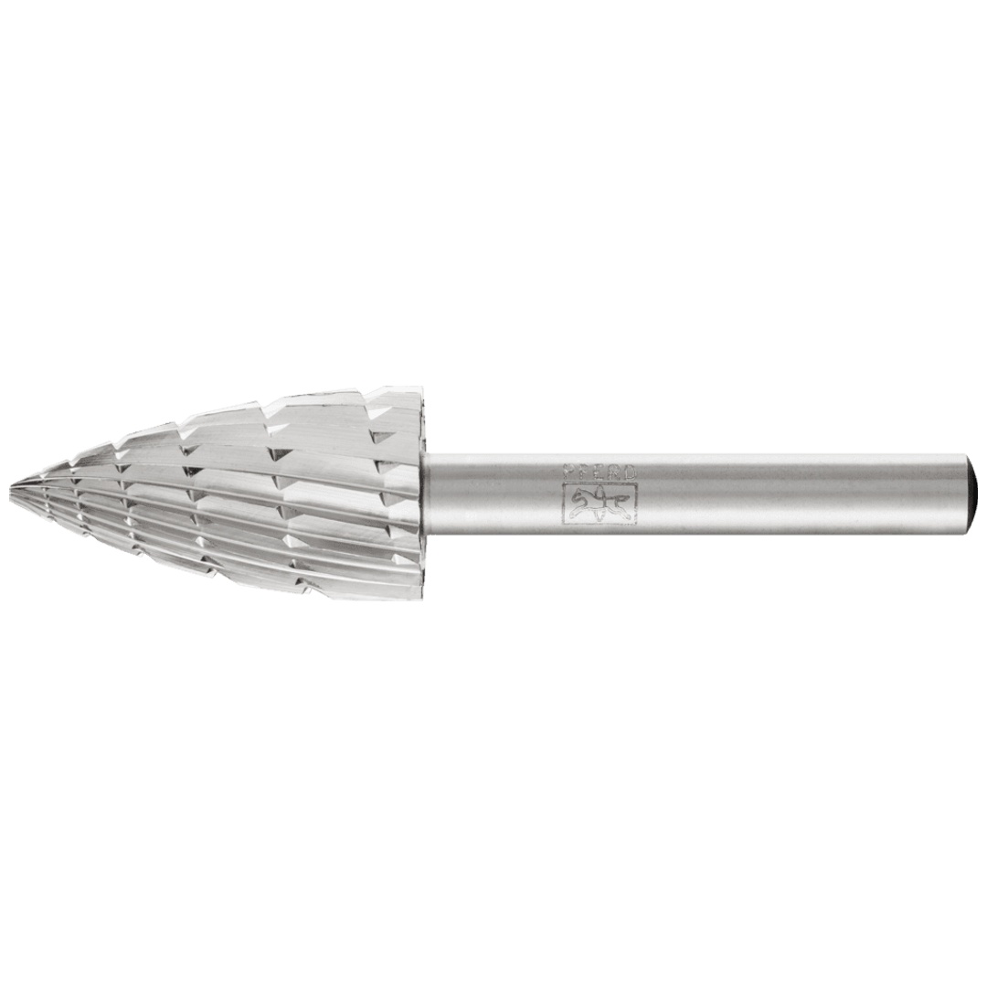 PFERD TOOLS HSS Frässtift Spitzbogenform K Ø 16x30mm Schaft-Ø 6 mm Z 2 universal mittel Spanbrecher