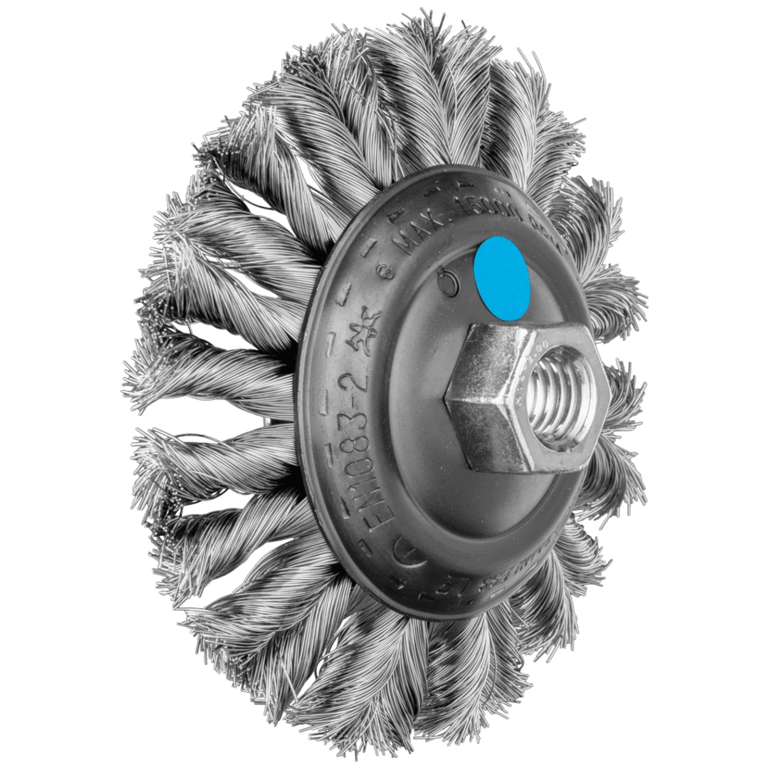 PFERD TOOLS COMBITWIST Kegelbürste gezopft KBG Ø 115x15 mm M14 Edelstahl-Draht-Ø 0,35 mm Winkelschleifer (1)