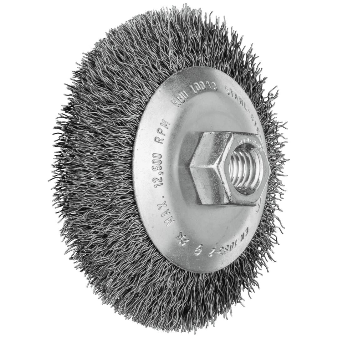 PFERD TOOLS Kegelbürste ungezopft KBU Ø 100x10mm M14 Stahl-Draht-Ø 0,35 mm Winkelschleifer (1)