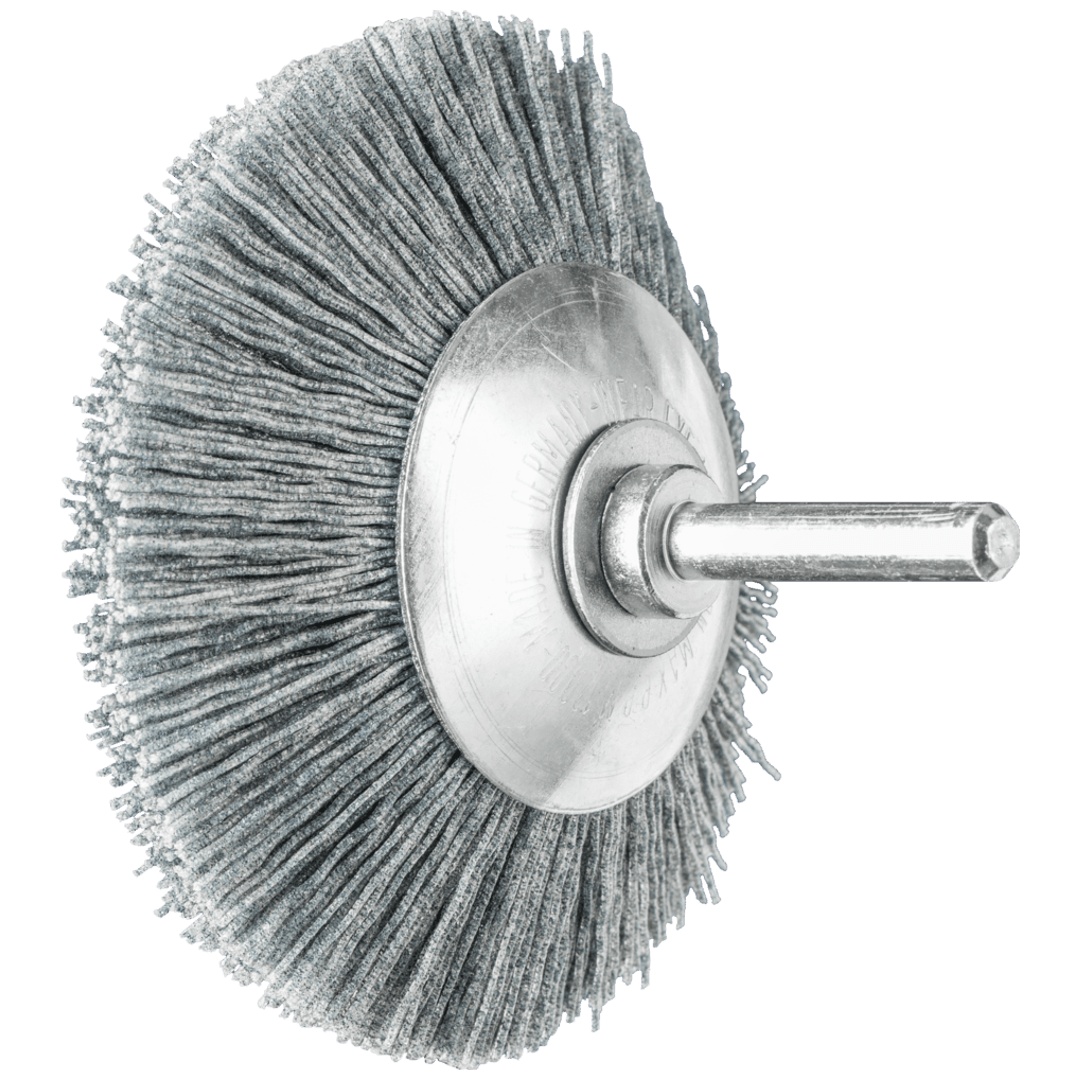 PFERD TOOLS Kegelbürste ungezopft KBU Ø 80x10mm Schaft-Ø 6 mm SiC-Filament-Ø 0,55 mm Korn 120