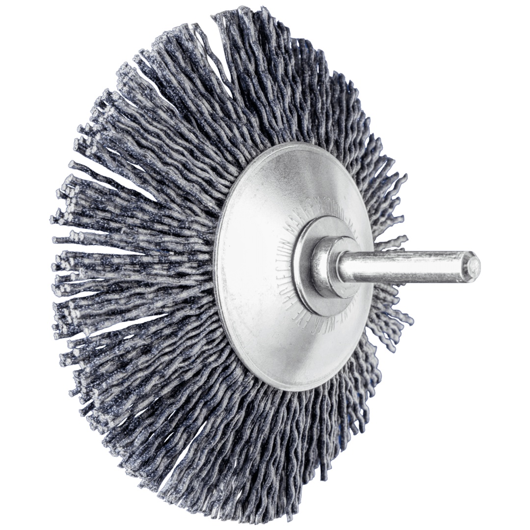 PFERD TOOLS Kegelbürste ungezopft KBU Ø 95x10mm Schaft-Ø 6 mm Keramik-Filament-Ø 1,10mm Korn 120