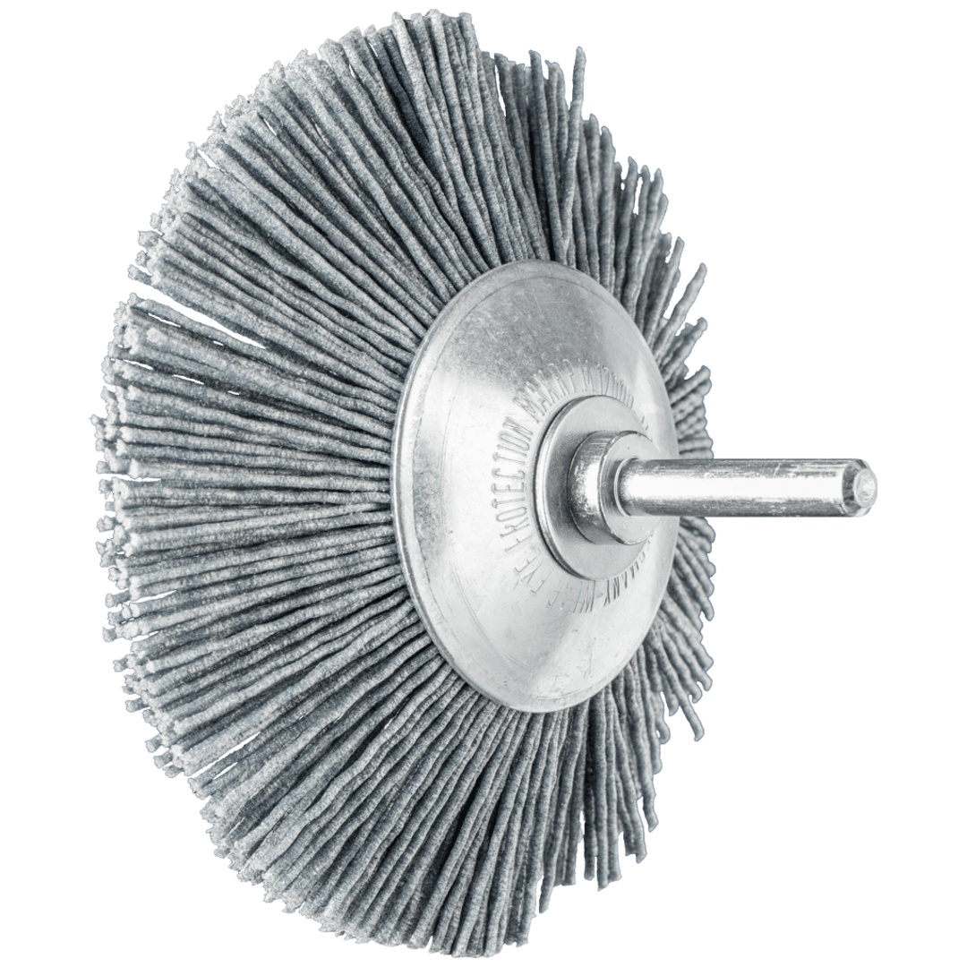 PFERD TOOLS Kegelbürste ungezopft KBU Ø 95x10mm Schaft-Ø 6 mm SiC-Filament-Ø 1,10mm Korn 120