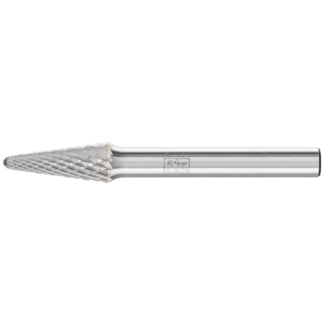 PFERD TOOLS Hartmetall Frässtift Rundkegel KEL Ø 08x20mm Schaft-Ø 6 mm Z4 universal mittel fein